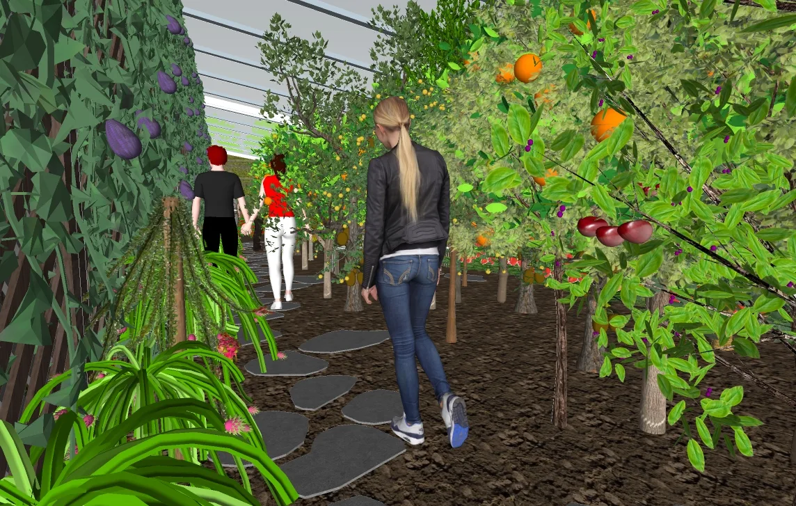 Sustainable garden community space