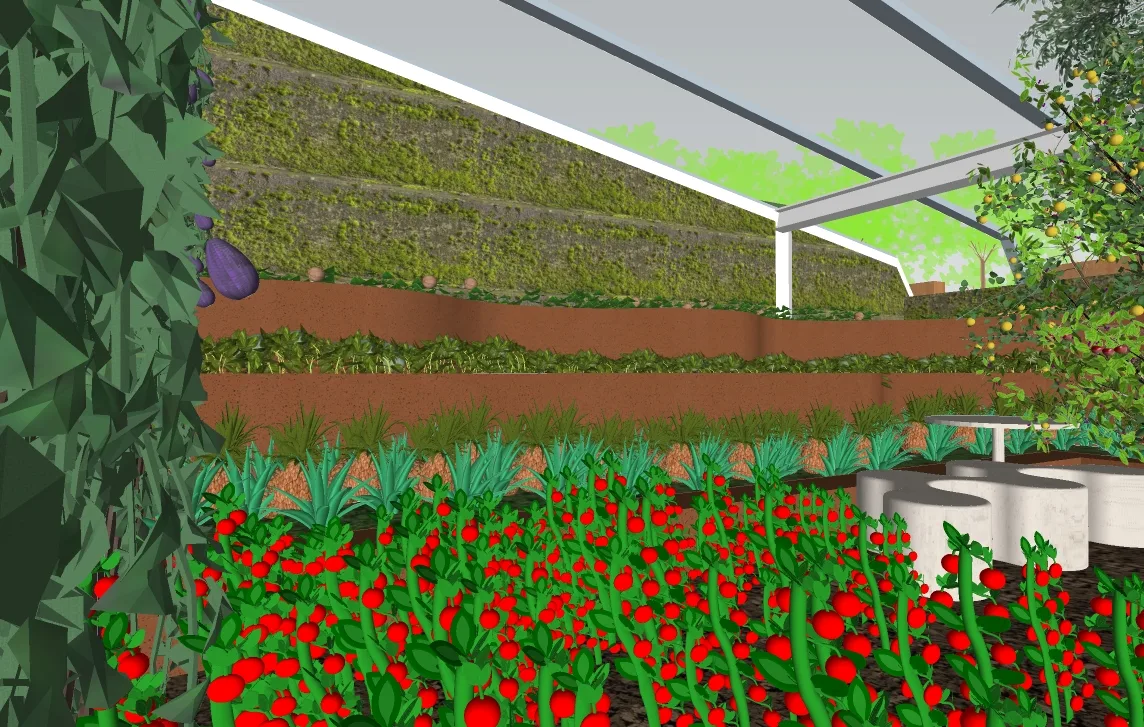 Walipini productive growing space