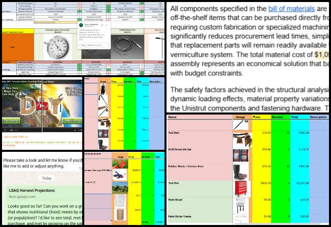 Core Team, Highest Good Energy, Eco-Civilization Design and Implementation, One Community Weekly Progress Update #697, Highest Good Energy, eco-civilization design, Vermiculture Eco-Toilet, Aircrete document review, food infrastructure cost analysis, core team weekly update, One Community Global, sustainable building materials, project cost documentation, highest good living model