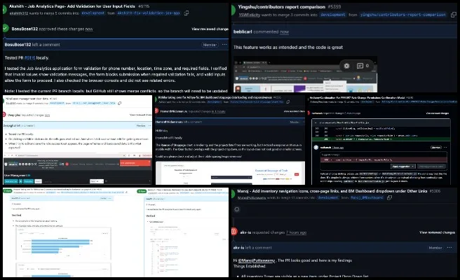 Highest Good Network Software, Creating Open Source Sustainability Solutions, One Community Weekly Progress Update #695, pull request, PR review, PR review team, software team, software development, Highest Good Network, Highest Good society, One Community, MERN Stack, software engineering, MongoDB, React.js, Node.js, Express.js, open source software