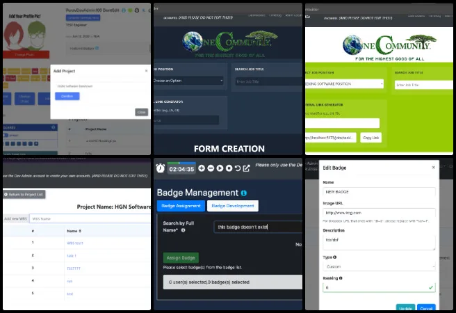 Team Skye, Highest Good Network Software, Creating Open Source Sustainability Solutions, One Community Weekly Progress Update #695, CSS Modules migration, SonarQube code quality, dark mode styling, User Profile enhancements, Work Breakdown Structure navigation, Badge Management improvements, React component optimization, merge conflict resolution, referral link requirement, Highest Good Network development