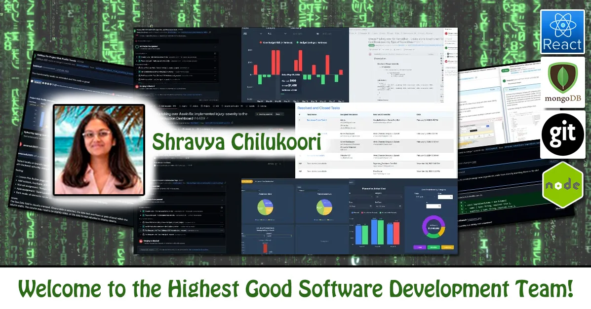 Shravya Chilukoori, Software Engineer, One Community