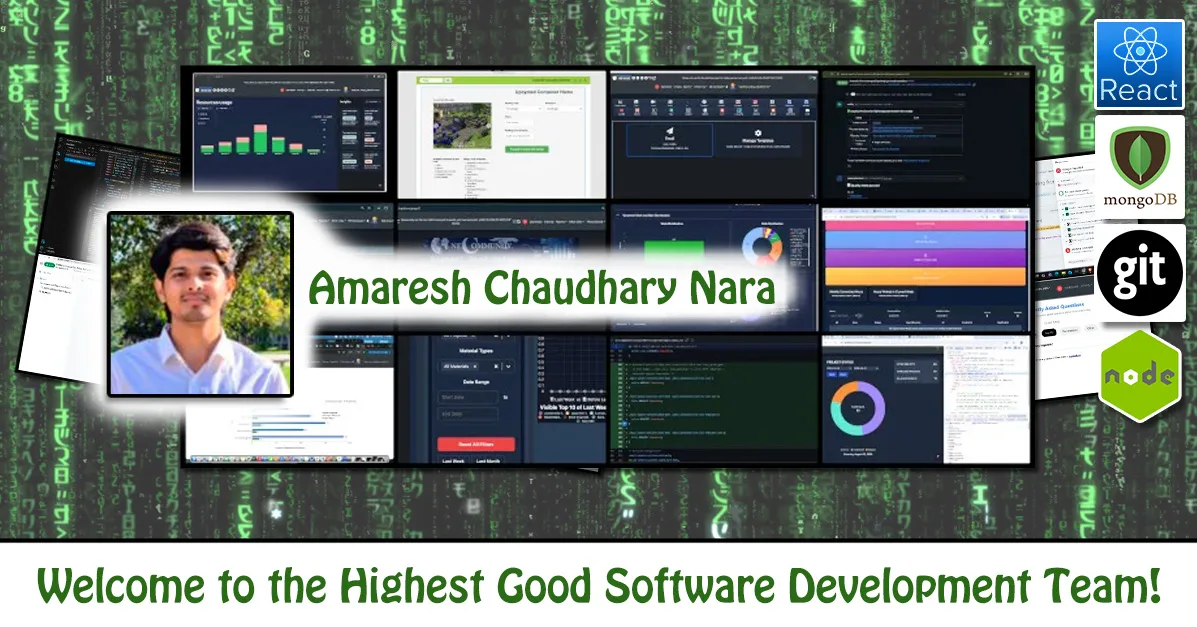 Amaresh Chaudhary Nara, Software Engineer, One Community