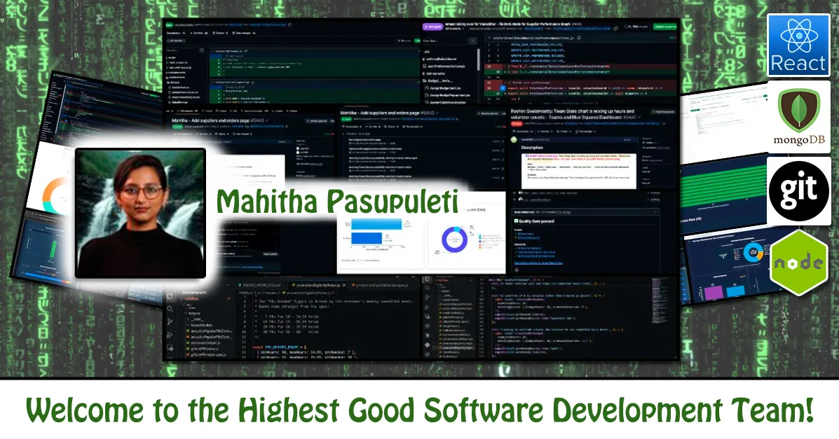 Mahitha Pasupuleti, Software Engineer, One Community