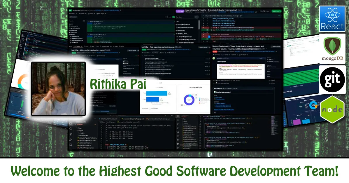 Rithika Pai, Software Developer, One Community
