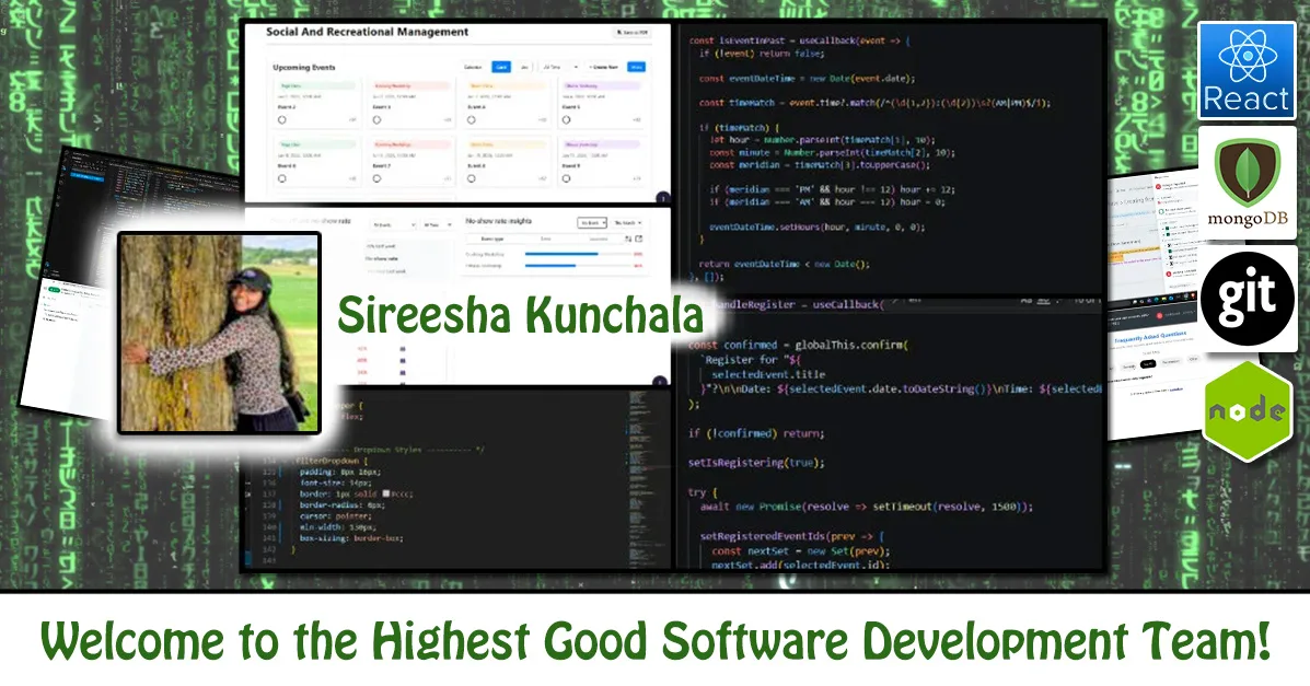 Sireesha Kunchala, Full Stack Software Engineer, One Community