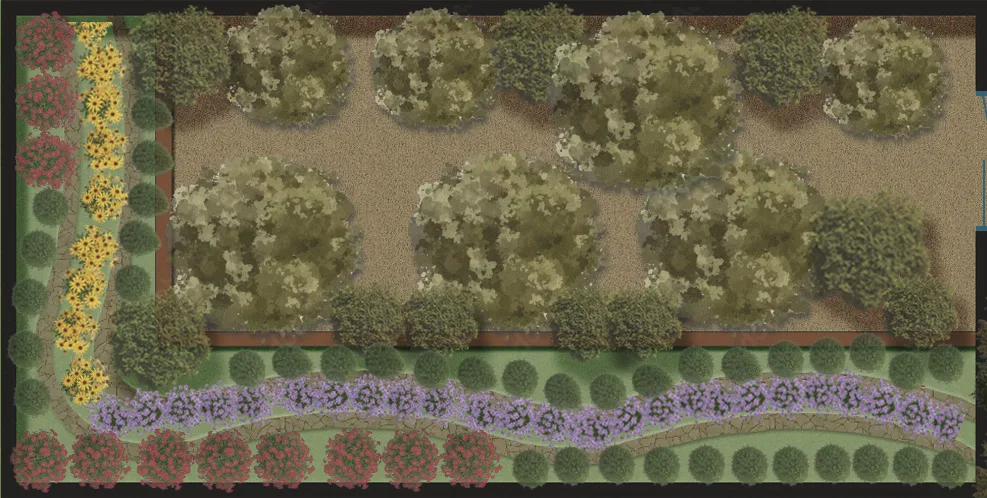 Walipini 1 planting map