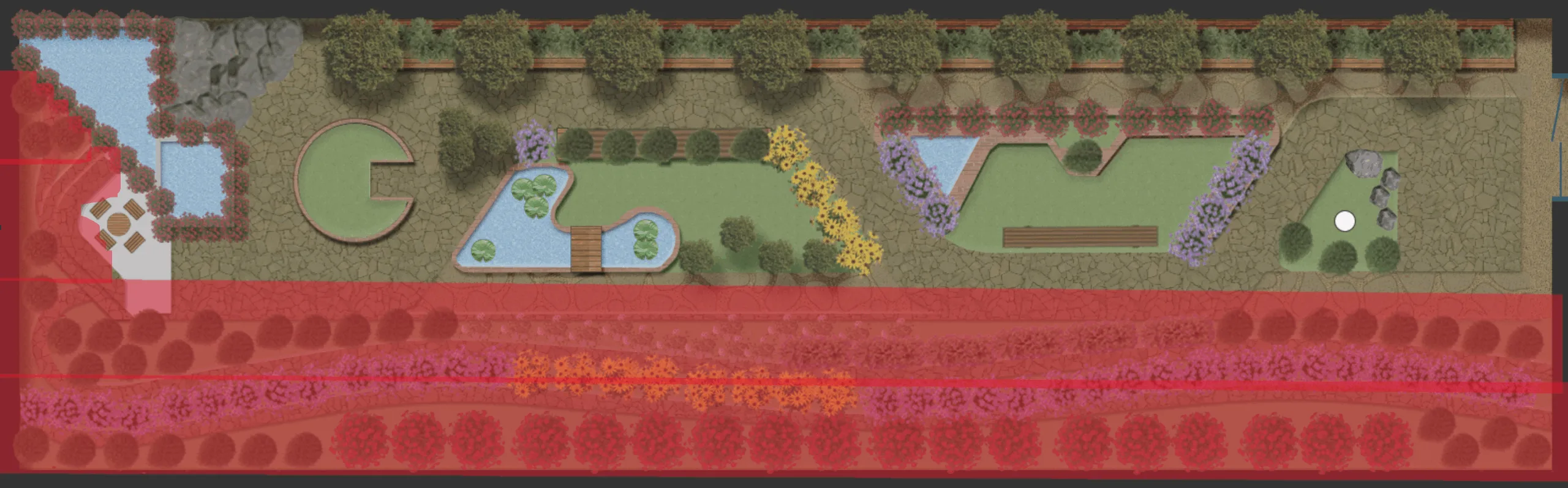 South and west slope planting landscape design plan