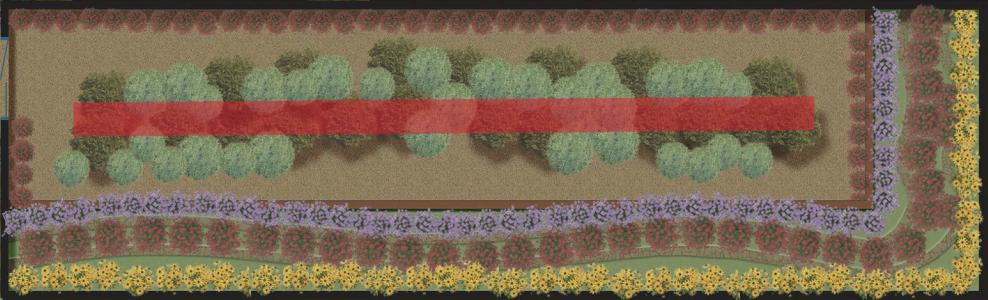 Overstory trees landscape design plan
