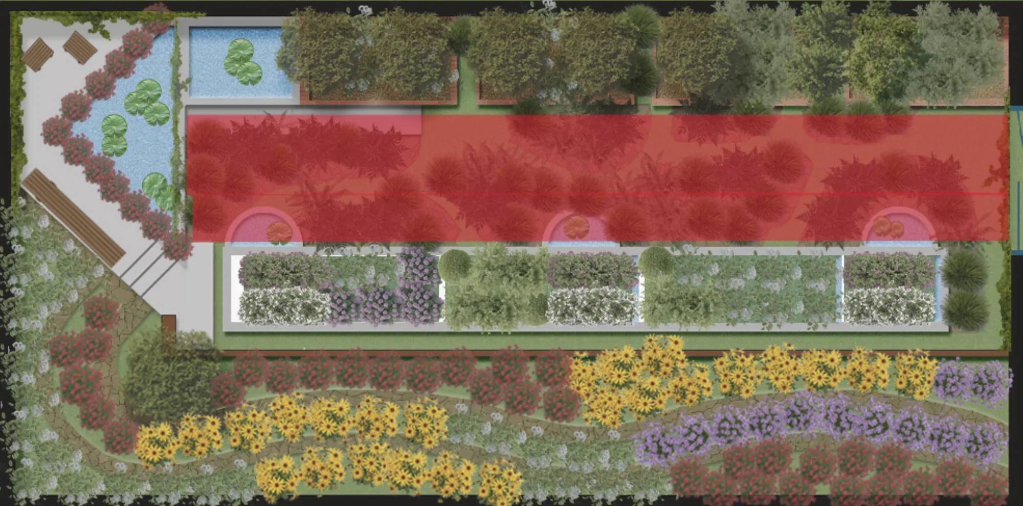 Floor plantings landscape design plan