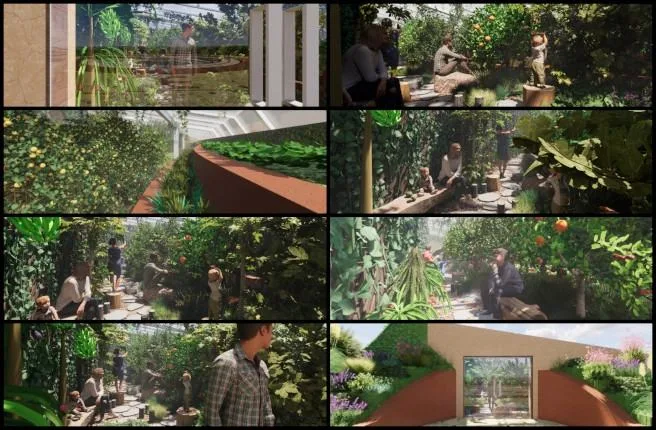 Zoey, Duplicable City Center Progress, Open Source Permaculture Communities, One Community Weekly Progress Update #705, Walipini #3 design, landscape architecture volunteer, earthbag wall design, Tropical Aquapini model, sustainable landscape planning, planting and harvesting spaces, 3D rendering and walkthrough, people-space design, greenhouse model development, eco-regenerative lifestyle construction