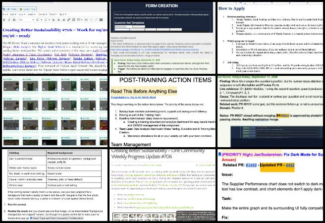 Admin Team - Highest Good Network - Sustainability Implementation Blueprint - One Community Weekly Progress Update #707 Admin Team, Highest Good Network, Sustainability Implementation Blueprint, One Community Weekly Progress Update #707, Highest Good Network, frontend software testing, pull request testing, administrative training, dashboard testing, bug tracking, social media analytics, user manual documentation, volunteer management, Sustainability Implementation Blueprint