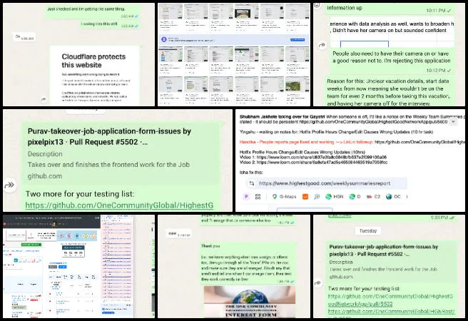 Core Team, Highest Good Society, Open Sourcing Global Transformational Change Infrastructure, One Community Weekly Progress Update #709, Highest Good Network, open sourcing global transformational change infrastructure, volunteer team management, One Community Global, web development support, bug fixes integration, volunteer onboarding, social media management, core team weekly update, community mission video