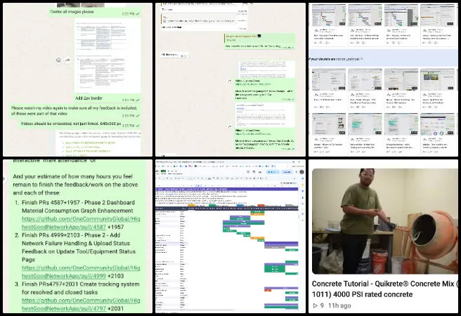 Core Team, Highest Good Society, Sustainability Implementation Blueprint, One Community Weekly Progress Update #707, Highest Good Network, sustainability implementation blueprint, volunteer team management, One Community Global, web development support, bug fixes integration, volunteer onboarding, social media management, core team weekly update, community mission video