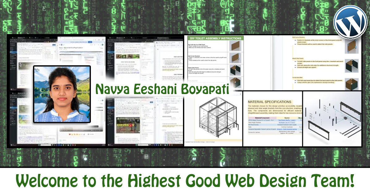 Navya Eeshani Boyapati, One Community Volunteer, Highest Good collaboration, people making a difference, One Community Global, helping create global change, difference makers
